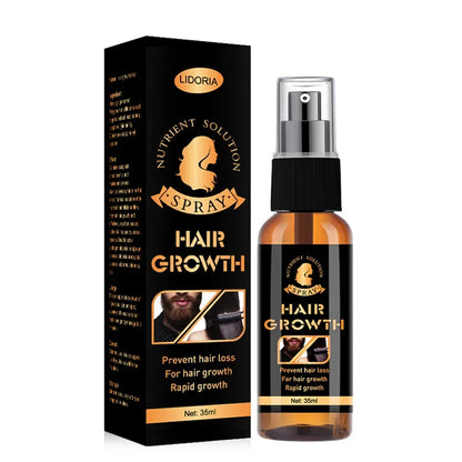 Beard Growth Serum Spray Hair Growing Essential Oil Fast Styling Thicker Longer Fuller Beard Softening Moisturizing Beard Liquid