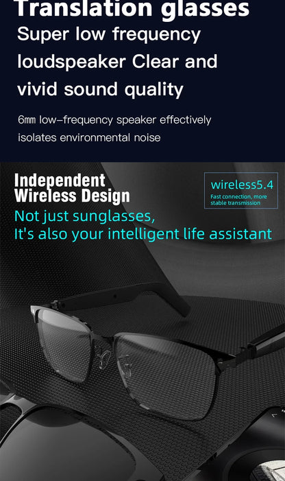 Smart Glasses SG20 Pro AI Intelligent Driver Sunglasses Touch Earphone with 144 Languages Online Translation for Men Women