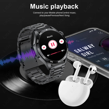 LIGE ECG Smart Watch Men 2024 Smartwatch Bluetooth Call Heart Monitor Band 1.50 HD Screen Sports Men’s Watches For Android ios