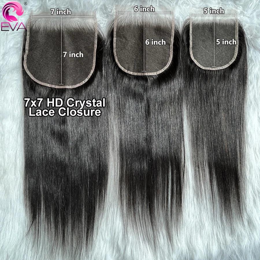 Eva 5x5 Hd Lace Closure Straight 13x4 Lace Frontal Closure Hand Tied Human Hair Closures Free Part Hd Lace Closure Pre Plucked