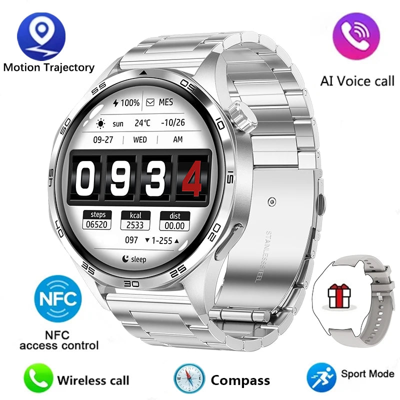 Watch 5 PRO Smart Watch Men Watch 5 AMOLED HD Screen Bluetooth Call GPS Trajectory NFC Heart Rate Compass SmartWatches 2024 New