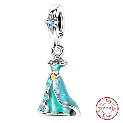 925 Sterling Silver Blue Purple Butterfly Perfume Bottle Starry Sky Hot Air Balloon Charms Beads Fit DIY S925 Bracelets Jewelry