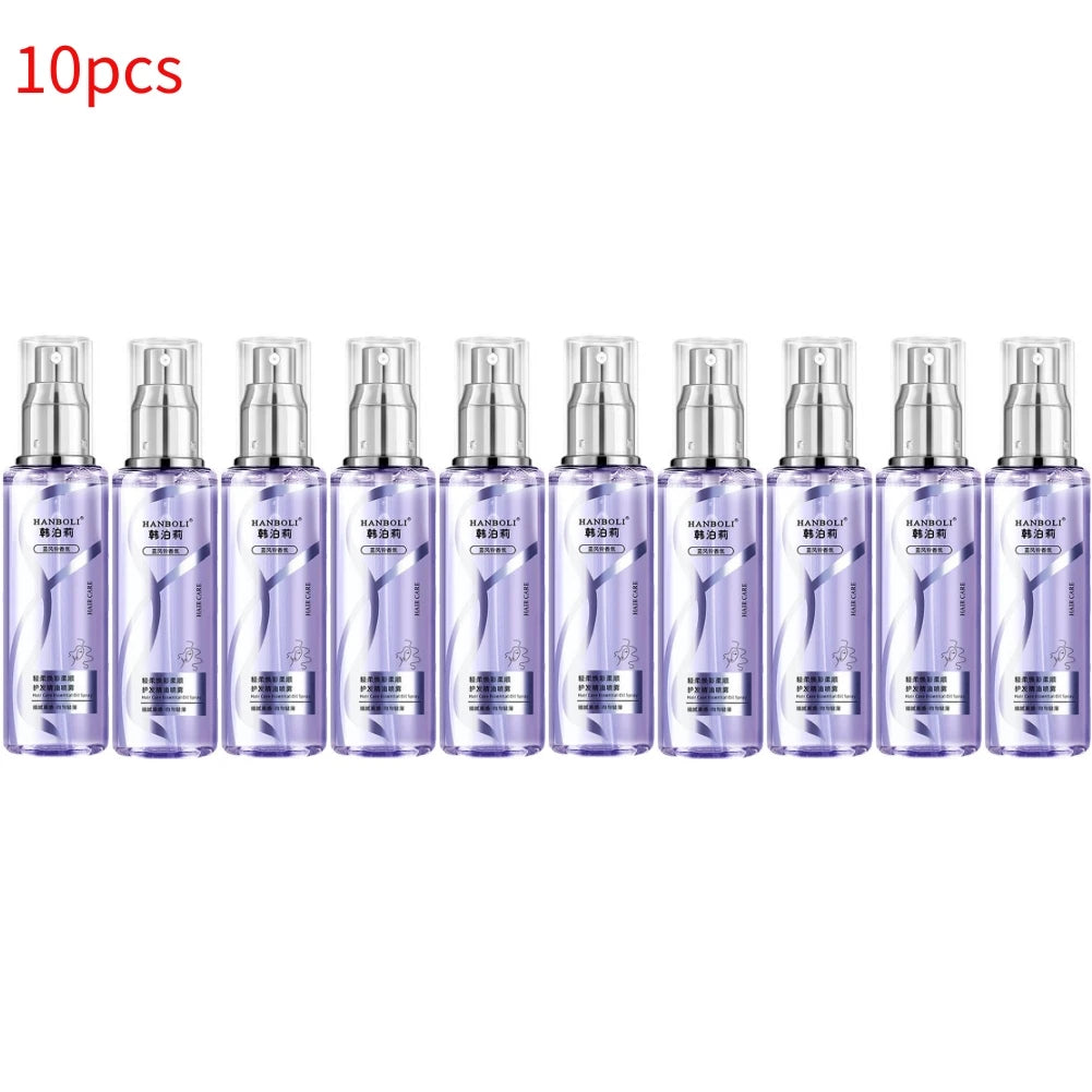 Hair Essential Oil Spray Long-lasting Light Soft Essential Oil Spray For Dry Frizzy Hair Leave-in Anti-static Hair Care
