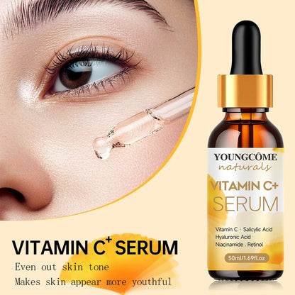 1set Vitamin C Skin care Set Face Anti Aging Firming Lifting Fade Fine Lines Whitening the moisturizing face cream Shrink Pores