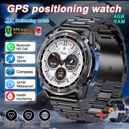 New T-Rex Militray Man Smart Watch 2025 Built-in GPS Offline Map 4GB Memory Professional Waterproof Watches Men Smart Bracele
