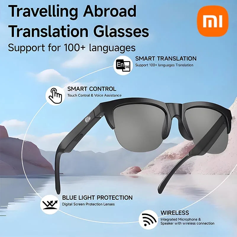 Xiaomi Popular AI Smart Glasses Wireless Bluetooth Glasses Wireless Speakers Multifunctional Sunglasses Sports Glasses New Hot