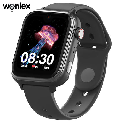 Wonlex KT37 4G Kids Smart Watch 1.78' AMOLED Screen AI Voice Assistant GPS WiFiL Location Tracker Video Call SmartWatch Children