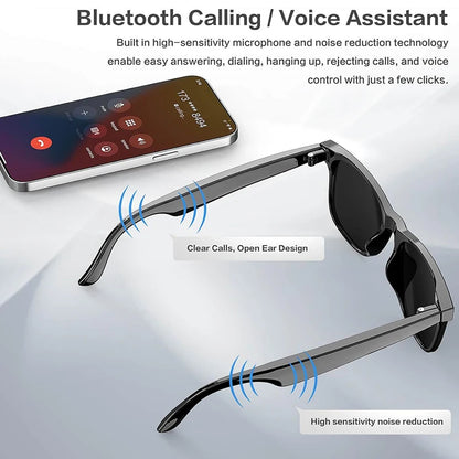 2025 New AI 800W camera Smart Glasses Recording Videos Photo Recognition Answer Translation TWS Earphone Music Bluetooth Glasses