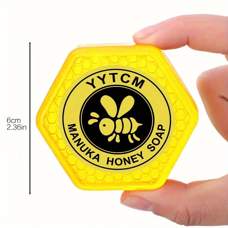 Manuka Honey Soap, Moisturizing and Hydrating Handmade Bath Soap, Cleansing Face, Body, and Hand Soap 65g (2.29oz)