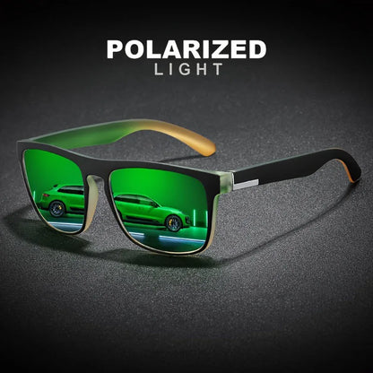 3Pcs Fantasy Gradient Mutipcolor Square Polarized Sunglasses AntiGlare UV400 Glasses Summer Party Driving Fishing Christmas Gift