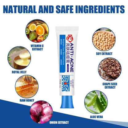 Herbal Acne Removal Face Cream Clears Pimple Scar Black Dots Gel Acne Treatment Shrink Pore Skin Whitening Lightening Ointment