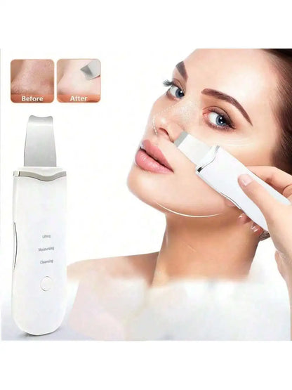 Ultrasonic Skin Scrubber Scrubber Deep Vibrate Facial Cleaner Shovel Face Scrubber Peeling Black Head Remover Facial Massager