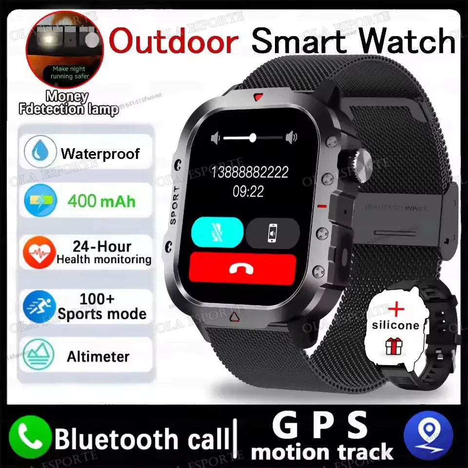 2025 New LED Men's Smartwatch Bluetooth Talking Smartwatch Multi Sport Mode Health Monitor Outdoor Sport Smart Watch For Android