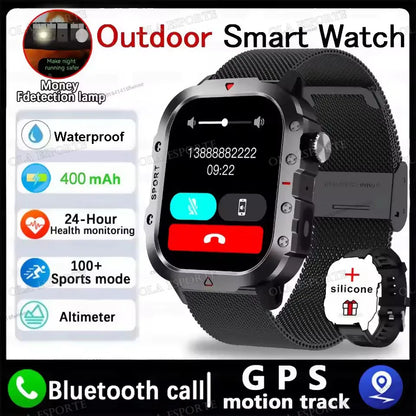 2025 New LED Men's Smartwatch Bluetooth Talking Smartwatch Multi Sport Mode Health Monitor Outdoor Sport Smart Watch For Android