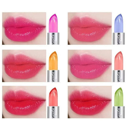 Aloe Vera Jelly Color Changing Lipstick Moisturizing Temperature Color Changing Lip Gloss hydrating Crystal Jelly Lipstick