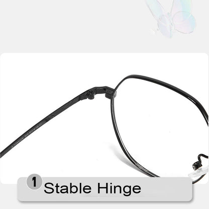 UVLAIK Ultra Light Square Glasses Frame Retro Anti-Blue Light Eyewear Pure Titanium Frame Eyeglass Fashion Solid Color Spectacle