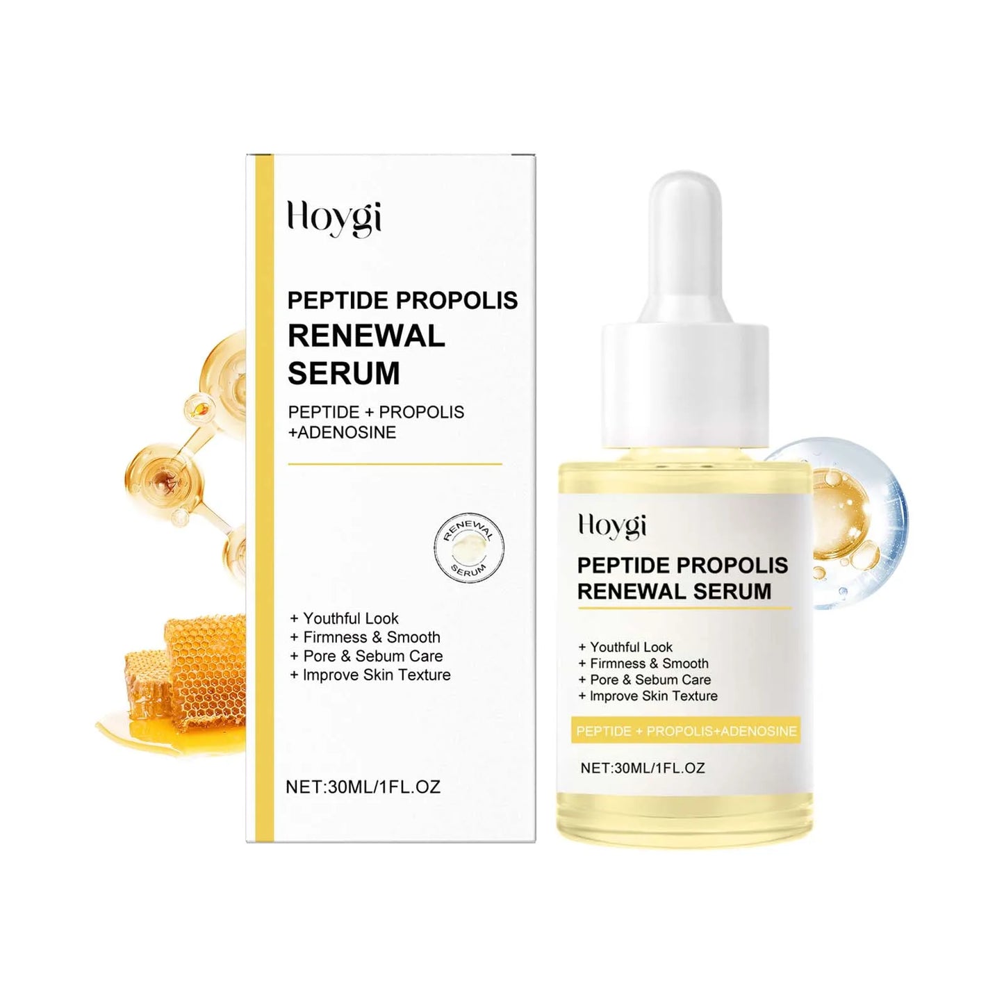 Peptide Propolis Face Serum Reduce Dryness Firming Lifting Anti Redness Renewal Smoothing Nourishing Repair Damaged Skin Essence
