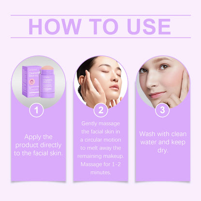 Vitamin E Makeup Remover Stick Deeply Remove Pores Quickly Dissolve Cosmetics Maintain Skin Health Refreshing Cleansing Cream