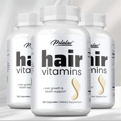 Hair Vitamins - Nourishes The Scalp, Antioxidant Protection, Promotes Natural Hair Growth and Immune Health, Non-GMO