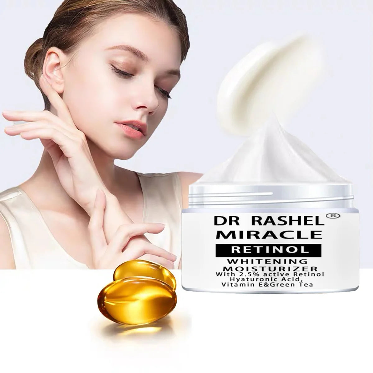 Dr Rashel Miracle Retinol Face Essence Hyaluronic Acid Essence shrinks pores and reduces fine lines