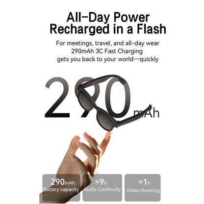 4K Smart Photo Glasses 800W Pixel Shooting Camera Chat GPT Video Voice Call Translation Bluetooth Glasses For Men Women