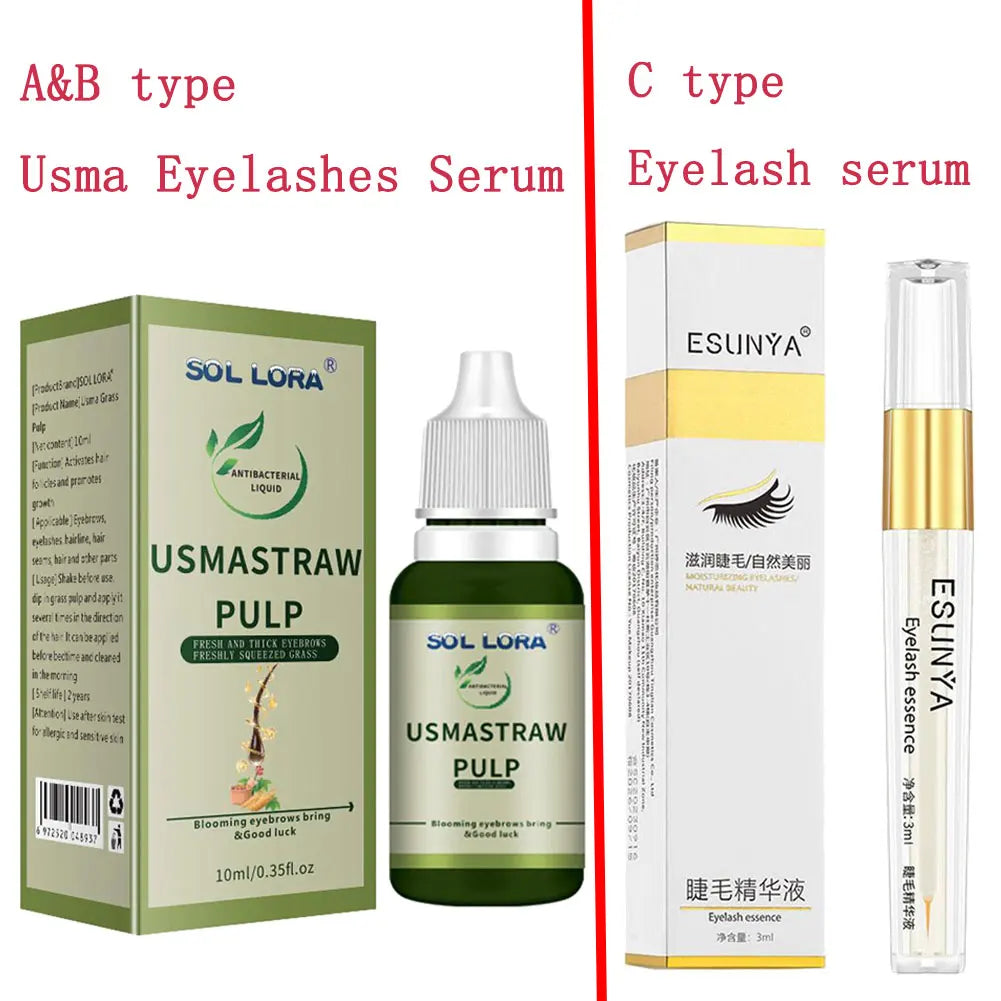 Eyebrow Growth Serum Usma Stick Thick Eyelashes Fresh Usman Grass Juice Nutrition Liquid Extension For Intensive Lengthening