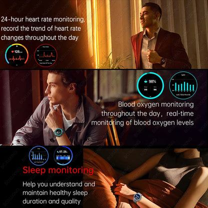 New Military Outdoor Sports Smart Watch Men GPS Motion Track 5 ATM Waterproof Heart Rate HD Bluetooth Call Smartwatch For Xiaomi