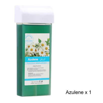 Painless Roll-On Wax Depilatory Honey & Aloe Vera Wax Cartridge for Bikini And Body Hair Removal Compatible with Wax Warmers