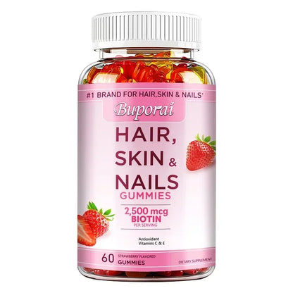 Hair, Skin and Nails Gummies - Supports Skin Care, Nails, Hair, Antioxidants and The Immune System, AntioxidantSupplements