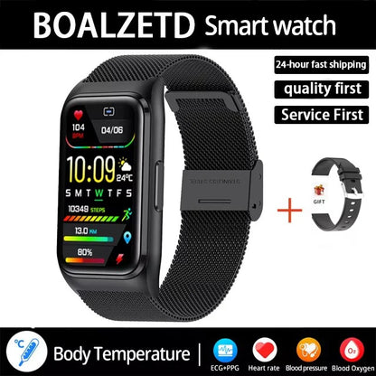New ECG+PPG Smart Watch Men Blood Pressure Uric Acid Blood Fat Call Reminder Health Smartwatch Women Waterproof For Android IOS