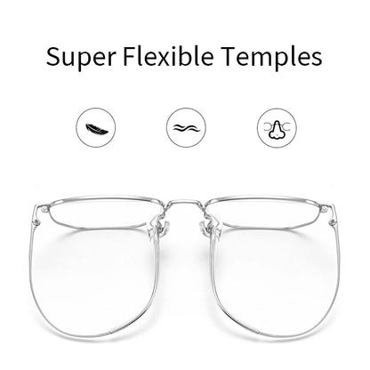 Xbora Trendy Luxury Retro Women's Prescription Eyewear Frame Pure Titanium Casual Polygonal Men's Optical Glasses 122204