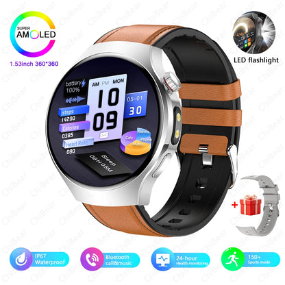 For HUAWEI GT6 Ultra Smart Watch Men 1.53" 360*360 HD Screen Business Men Watch Heart Rate Bluetooth Call Waterproof Smartwatch