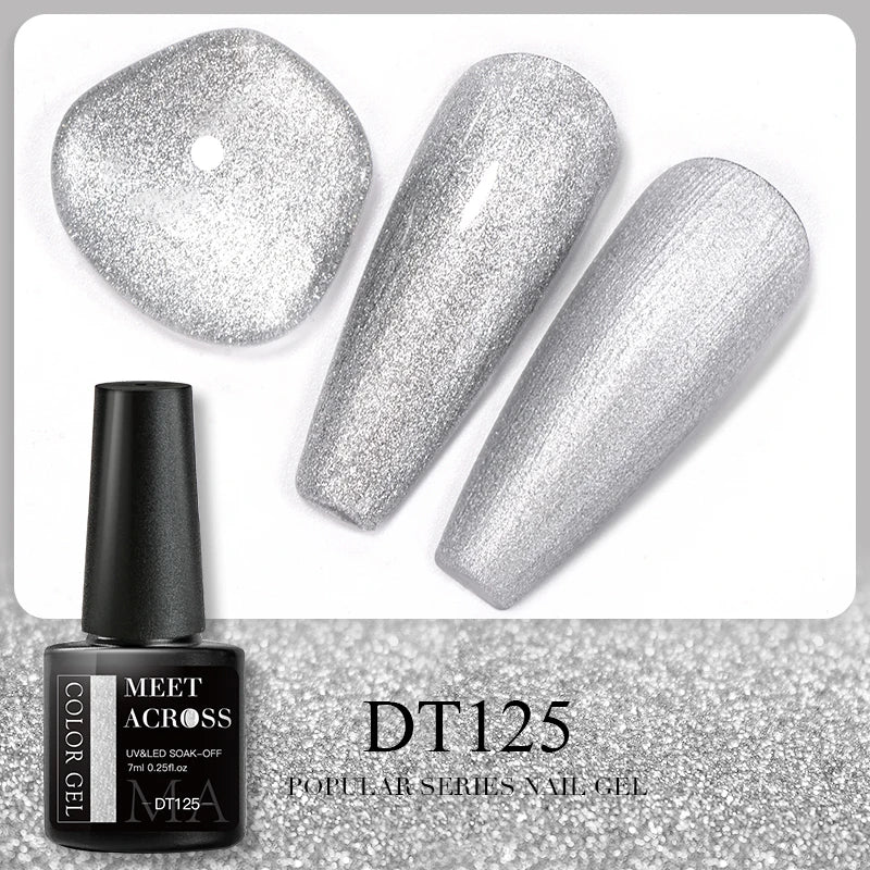 7ML Wine Red Gel Nail Polish Christmas Red Glitter Semi Permanent Varnish Nail Supplies Soak Off UV LED Nail Art Gel Polish DIY