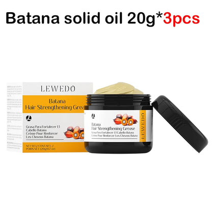 Lewedo Natural Batana Hair Growth Oil Set For Men Women Reduce Hair Loss Treatment Serum Nourish Scalp Anti-Breakage Hair Mask