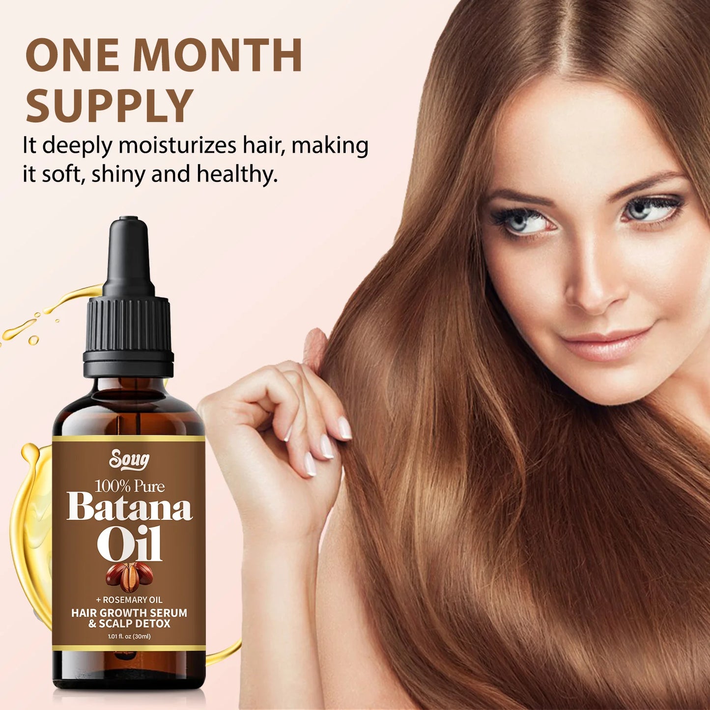 Batana Rosemary Essential Oil Reduct Hair Loss Prevent Split Hair Care Product Nourish Moisturize Improve Hair Quality Hair Care