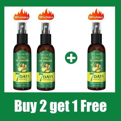 Fast Ginger Hair Growth Serum Anti Hair loss Baldness Regrowth Hair Care Oil Repair Damaged Scalp Treatment For Women Men