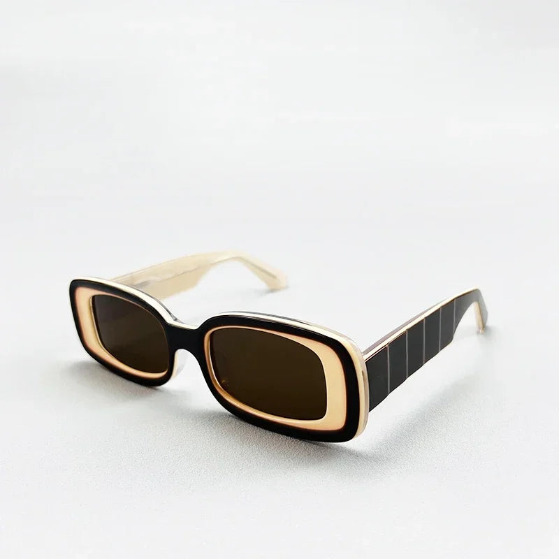 Polarized Designer Sunglasses with Removable Clip-on Frame for Optical Lenses, Aesthetic Glasses for Fashionable Men and Women