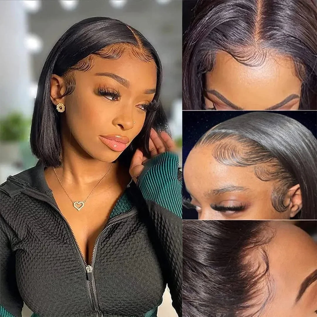 ISHINE Loose Deep Wave Glueless 13x4 Ready to Wear Lace Closure Wig 180% Pre Plucked Water Curly Transparent Human Hair Wigs