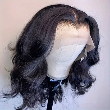 Glueless Brazilian Body Wave Lace Front Wigs 13x4 Transparent Lace Frontal Human Hair Wigs For Women Short Bob Wigs Pre Plucked