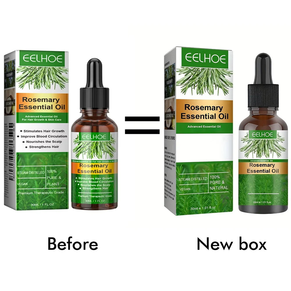 30ML Rosemary Hair Essential Oil Fast Growth Oils Pure Natural Hair Essential Oils Nourishing Shiny Anti-frizz Hair Care