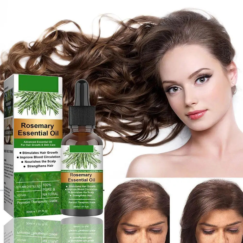 Essential Oil Scalp & Hair Strengthening Rosemary Oil for Hair Growth Repair Damaged Hair Care 30ml Anti Loss Hair Oil
