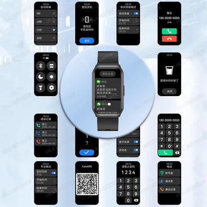 2025 Smart Bracelet Women Sport Smartwatch Men Heart Rate Sleep Monitoring Waterproof Fitness Smart Watch Ladies For Android IOS