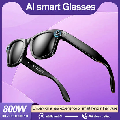 Smart Glasses 800W Pixel HD Camera Bluetooth Call Video Recording AI intelligent Real-time translation Object recognion Sunglass