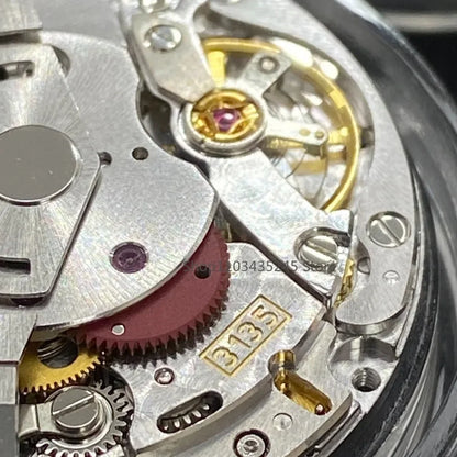Top Clean Version VS-3135 Mechanical Movement Modification Replace Mechanism 3135 Blue Spring with   Engraved Sub