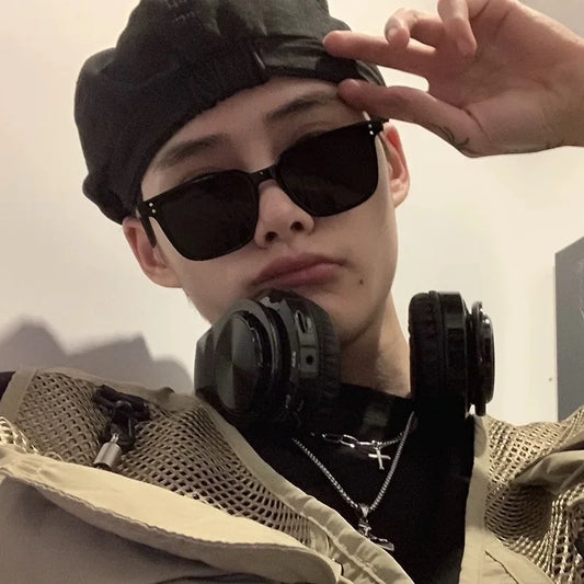 Fashion Square Driver Sunglasses Men Vintage Shades Male Sun Glasses Brand Design Mirror Retro UV400 Outdoor Shades Gafas De Sol