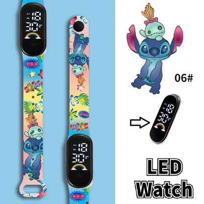 Stitch Children Watches Girls Waterproof Sport Touch Screen Watch for Women Waterproof Digital Clock Bracelet Gifts