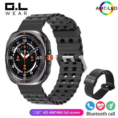 G.L Wear 2025 New Men's Smart Watch 1.52 Inch Bluetooth Talk Sports Fitness Pedometer Woman Smart Watch