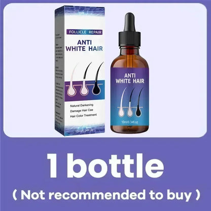 Natural Anti Gray Hair Serum | Nourishing Hair Care Remedy - Repair White & Darkening Hair