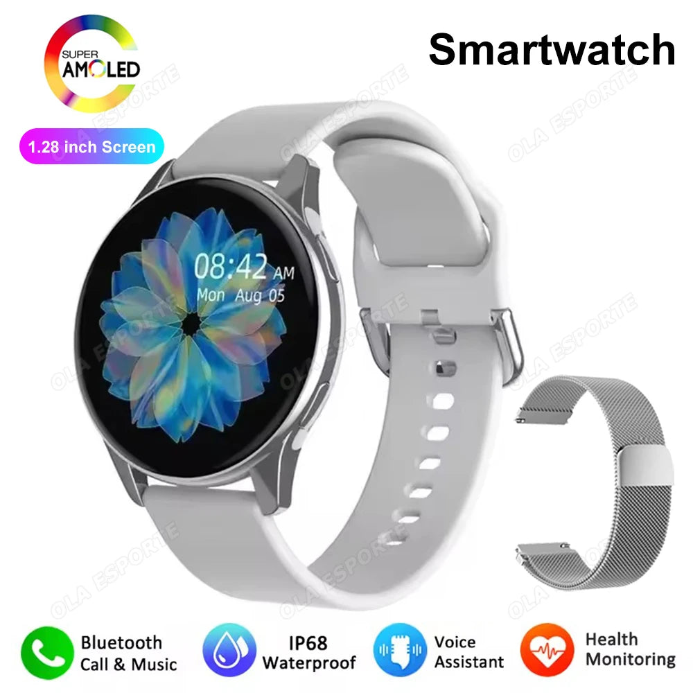Men Women Sports Smart Watch 1.28" Screen Voice Call Smartwatch Heart Rate Sleep Monitoring Smart Notifications Message Preview