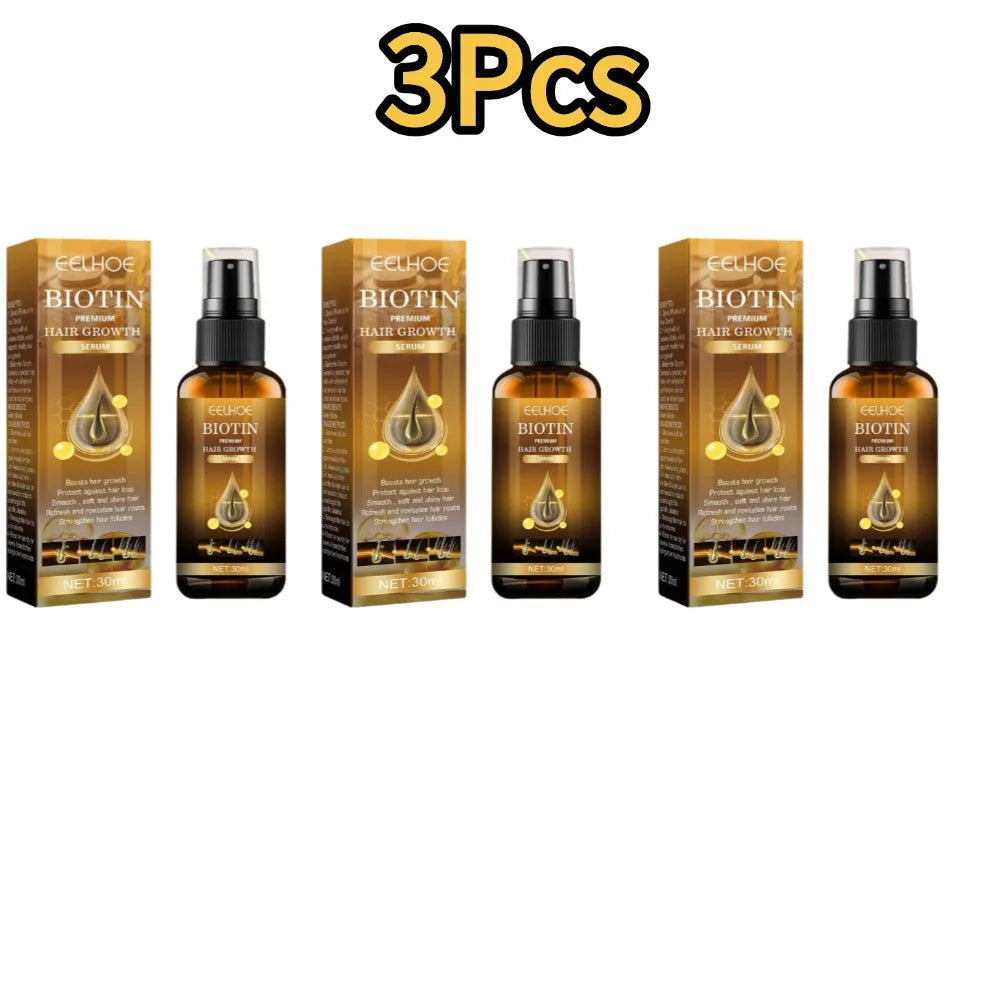 1/3/5Pcs Products Biotin Thickening Fast Growing Hair Care Essential Oils Anti Hair Loss Spray Scalp Treatment For Men Women